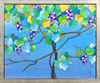 柴田和子　「窓の情景」57.0×69.0cm