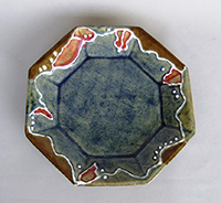 林 則子 「型起八角皿」φ14.5×高3.0cm