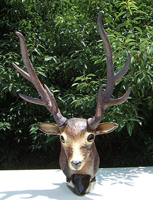 松浦清人 「陶彫 鹿」 縦40.0×横40.0×高50.0cm