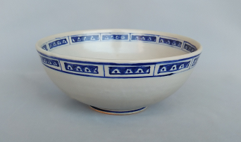 大国成子「呉須文鉢」径19.5×19.5 高8.0cm